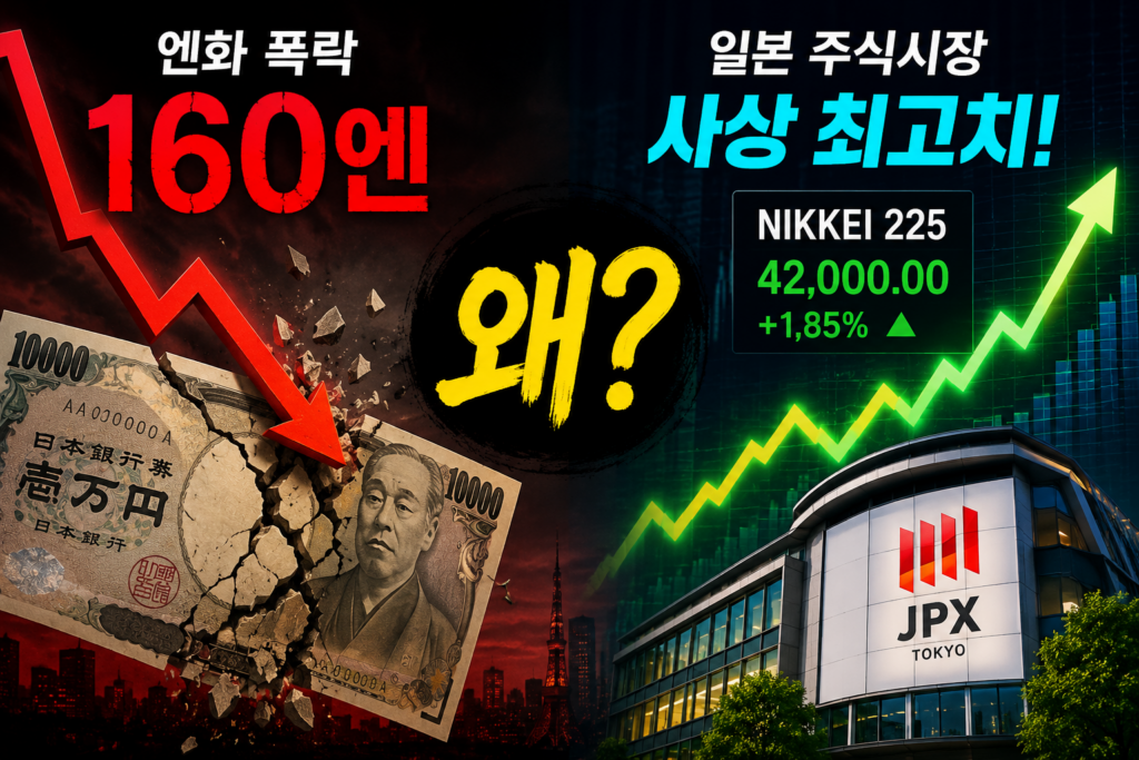 엔화 폭락 160엔
