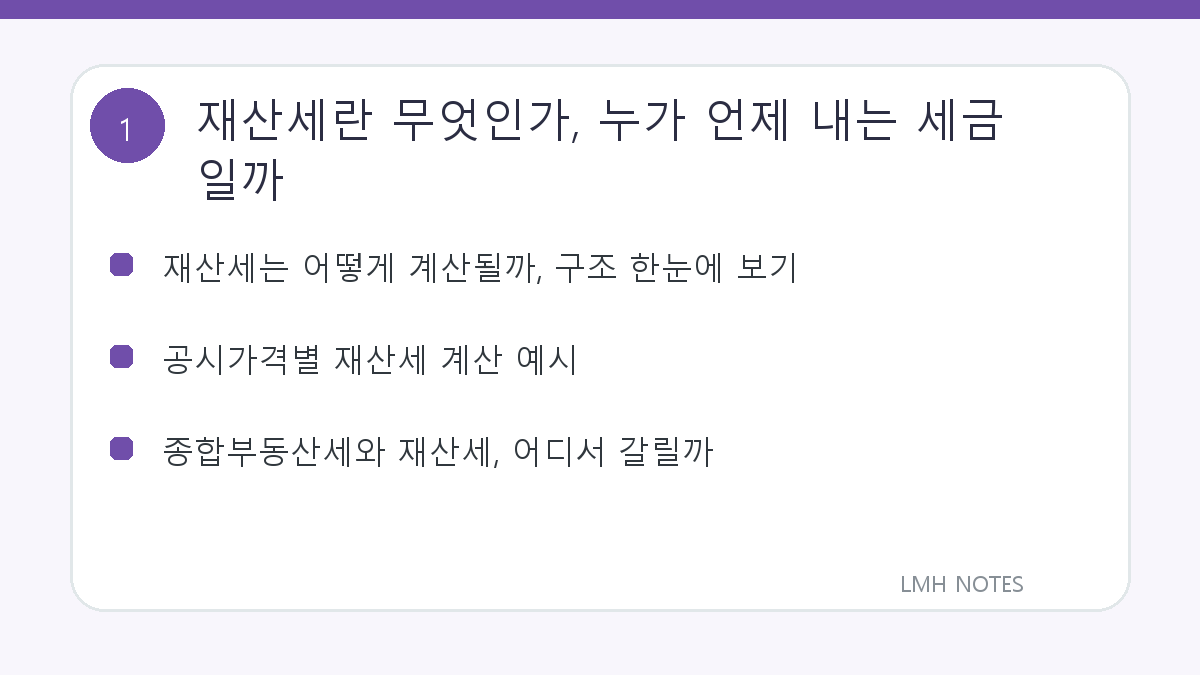 재산세란 무엇인가, 누가 언제 내는 세금일까 핵심 내용